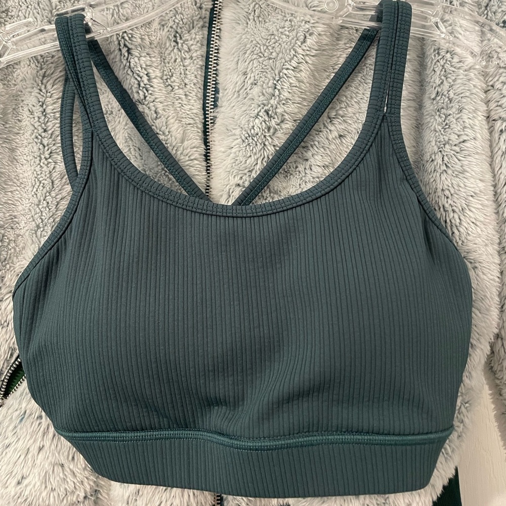 Senita ribbed Lola sports bra, ponderosa size xs